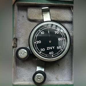 Vintage Zivy Switzerland Yarn Tension Measuring Meter Original Case